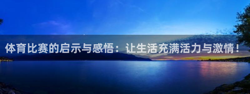 体育比赛的启示与感悟：让生活充满活力与激情！